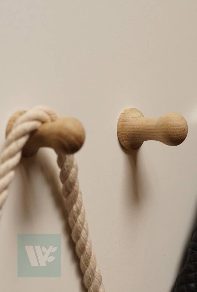 real oak wall hook