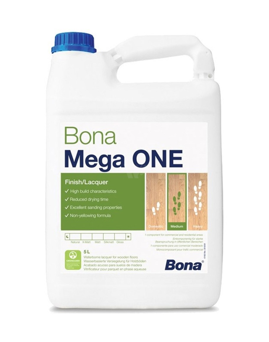 Bona Mega Waterborne Hardwood Floor Finish Semi-Gloss 1 Gal