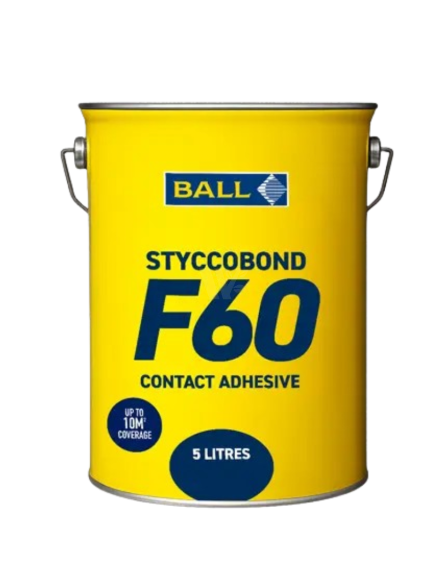 F. Ball Styccobond F60 Contact Adhesive. - Ideal For Vertical Applications F. Ball Styccobond F60 Contact Adhesive. - 1L / 5L