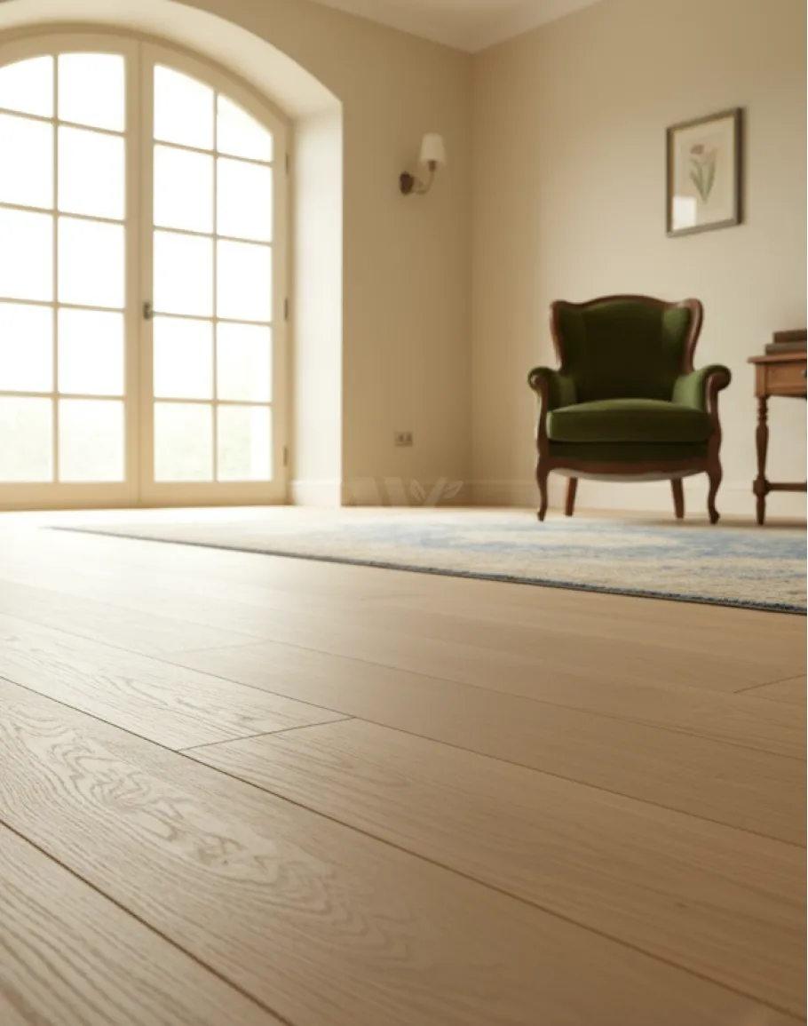 Natural oak wood flooring