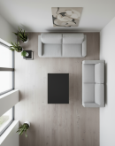 9" Smoked & White Oiled Oak EC34