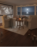 6" Smooth Lacquered Walnut ECLW