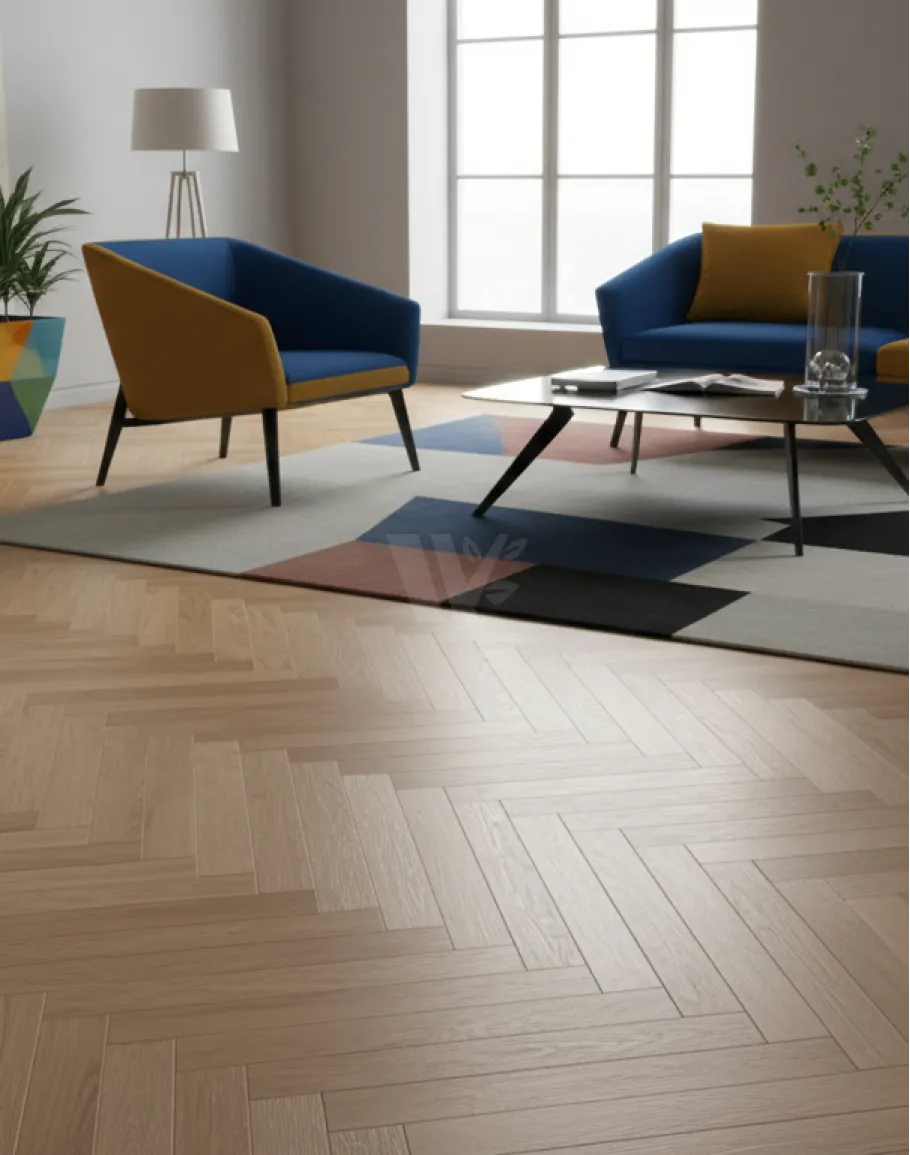 Custom finished wooden flooring