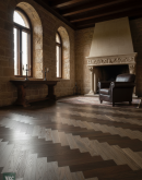 12" Smoked Oak Herringbone HS27