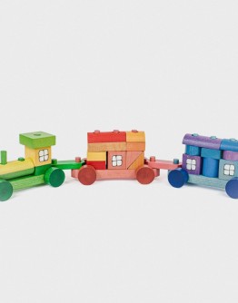 Coloured Train with Wagons