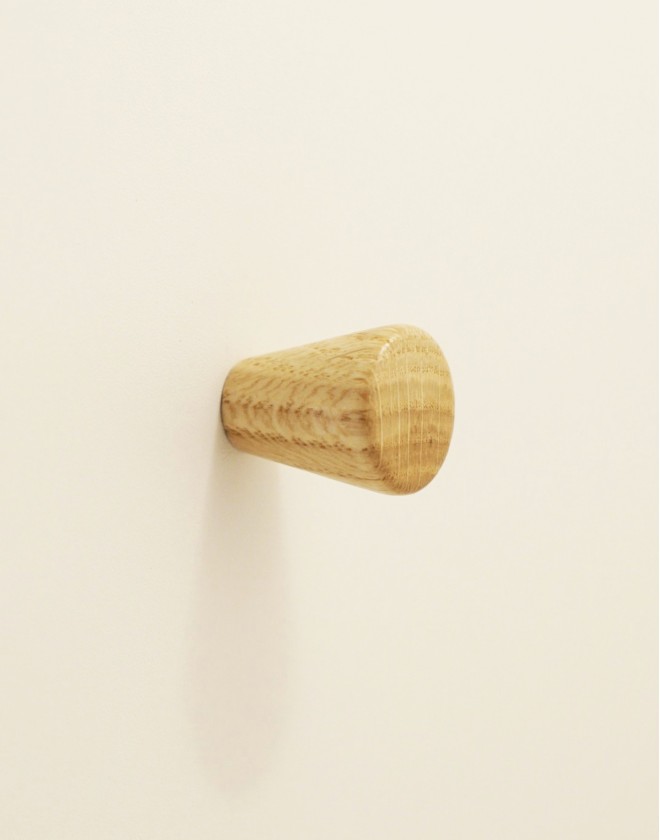 Cone Clear Oak Knob