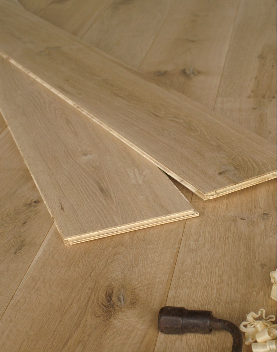 19CM Wide Engineered Oak Flooring for Underfloor Heating Unfinished Wood ECU1 